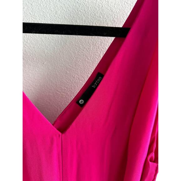 Krisa Dusk Asymmetrical 2-Piece Cape Jumpsuit - Picture 9 of 10